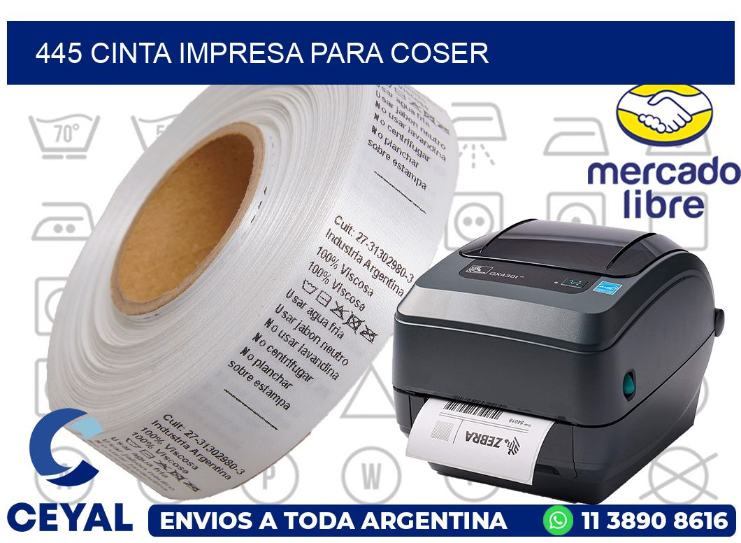 445 CINTA IMPRESA PARA COSER