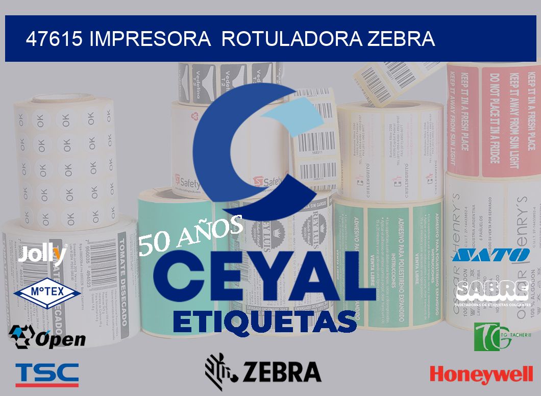 47615 impresora  rotuladora zebra