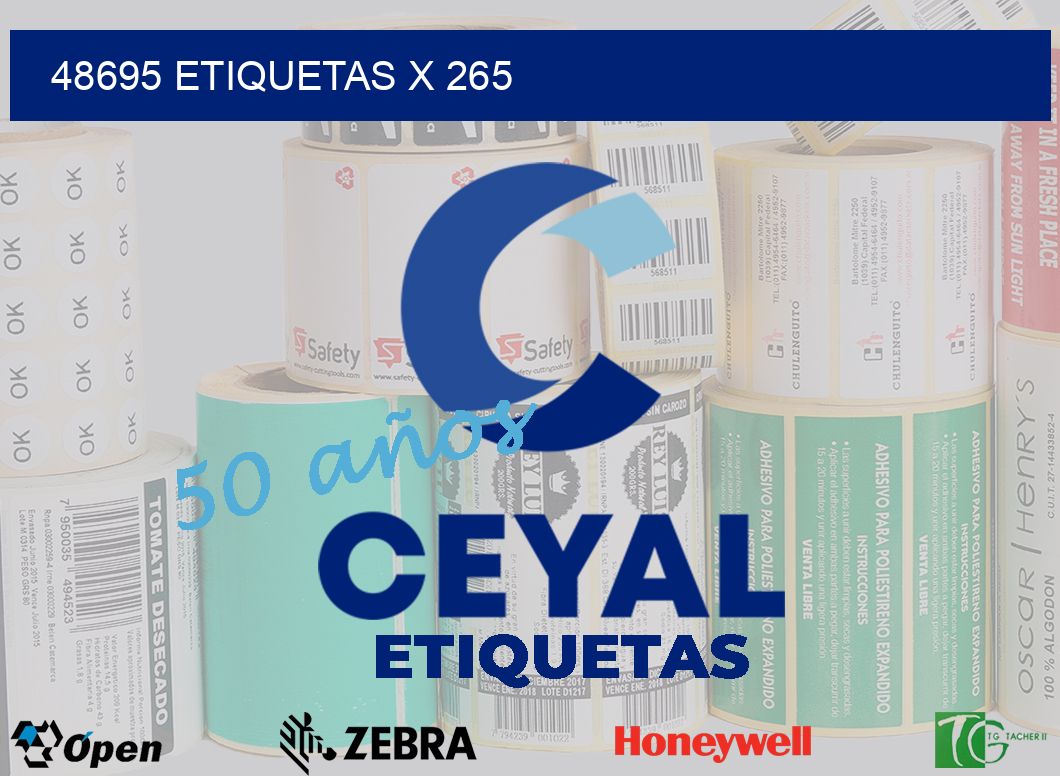 48695 Etiquetas x 265