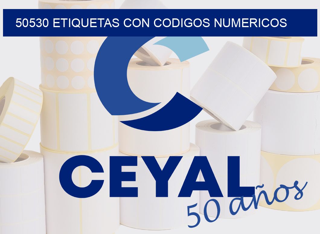 50530 ETIQUETAS CON CODIGOS NUMERICOS
