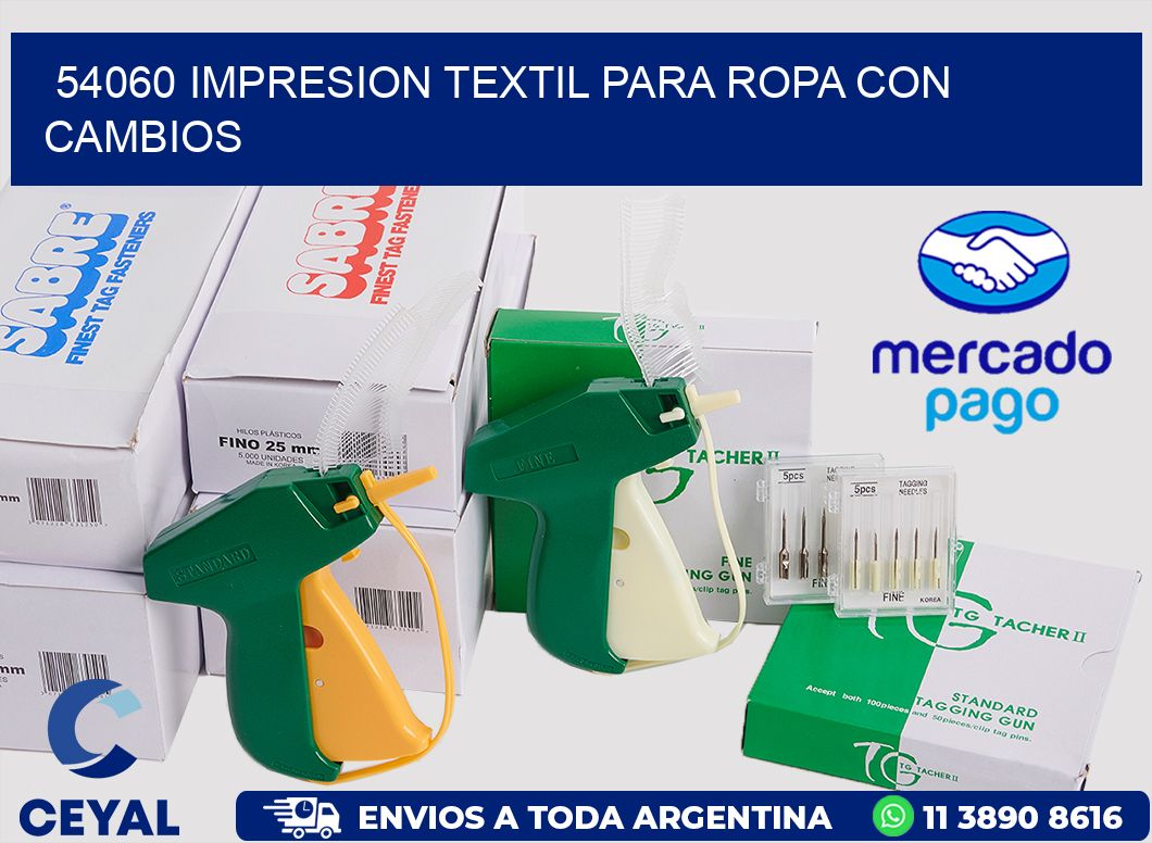 54060 IMPRESION TEXTIL PARA ROPA CON CAMBIOS
