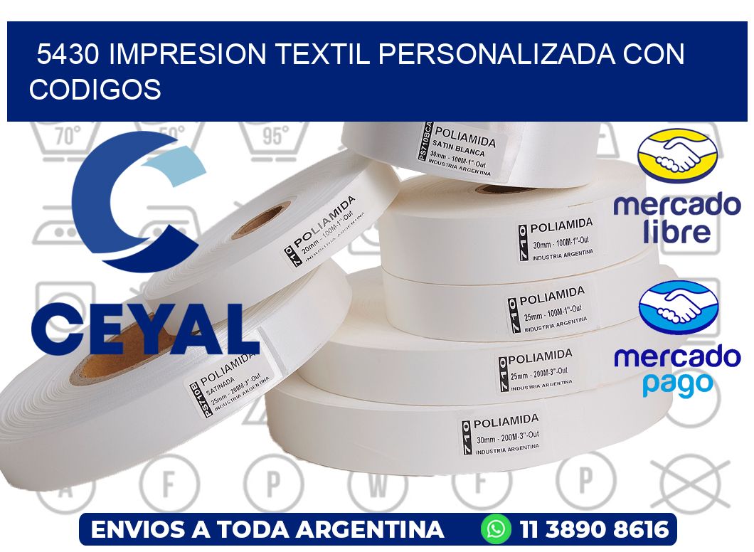 5430 IMPRESION TEXTIL PERSONALIZADA CON CODIGOS