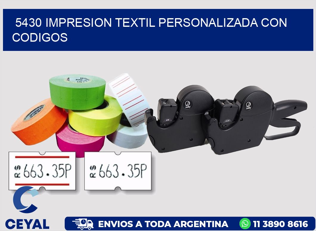 5430 IMPRESION TEXTIL PERSONALIZADA CON CODIGOS