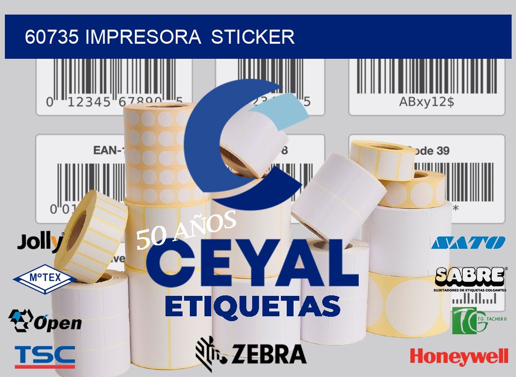 60735 impresora  sticker