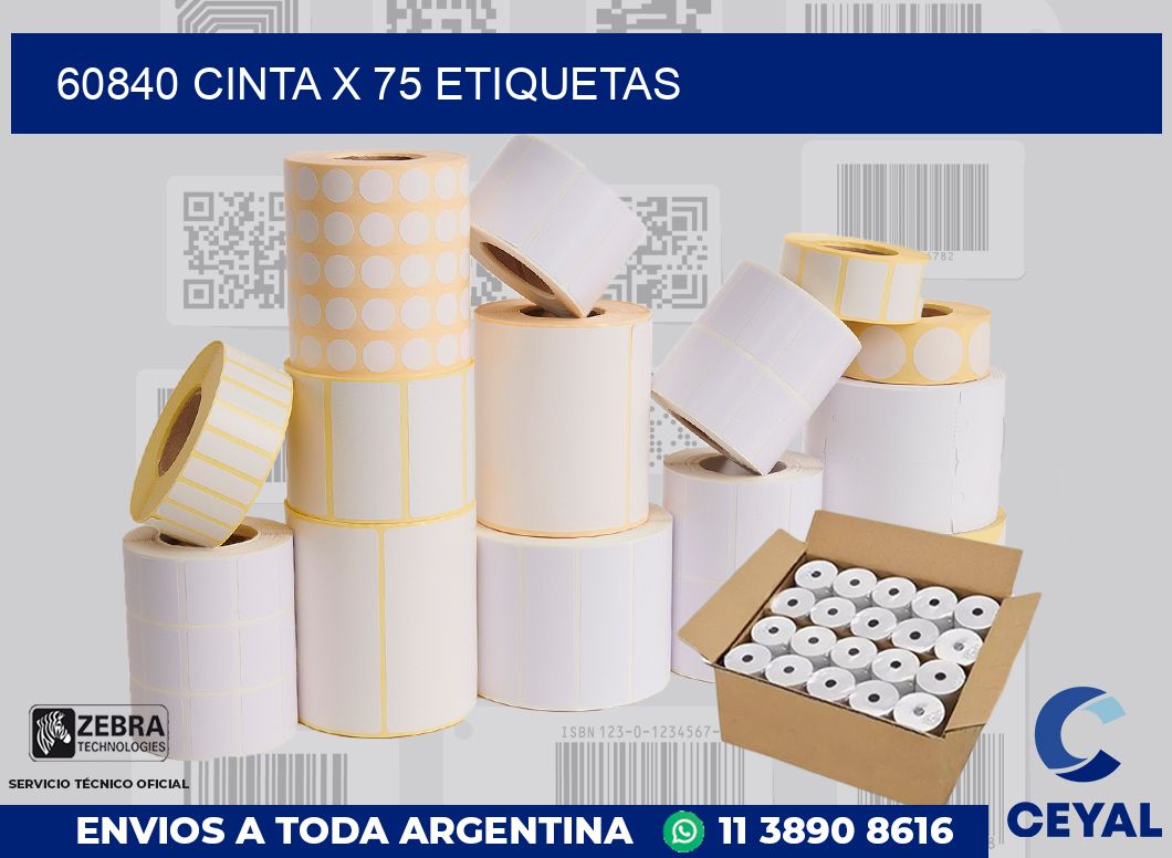 60840 cinta x 75 etiquetas