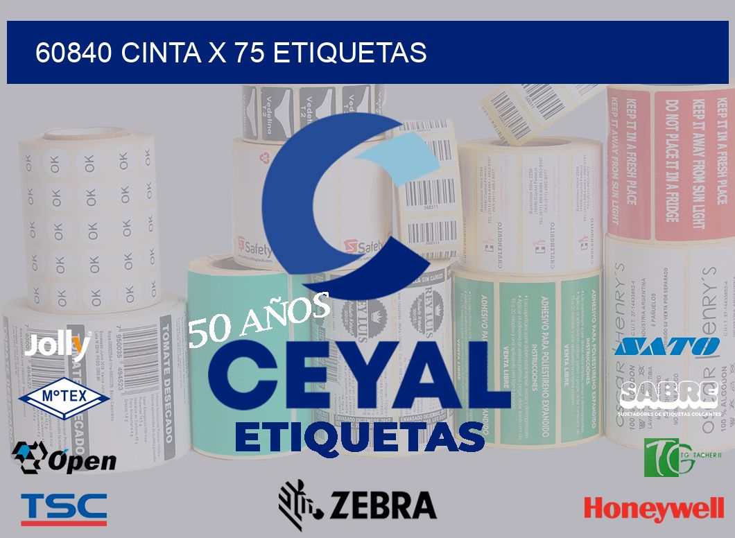 60840 cinta x 75 etiquetas