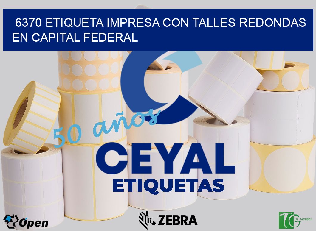 6370 ETIQUETA IMPRESA CON TALLES REDONDAS EN CAPITAL FEDERAL