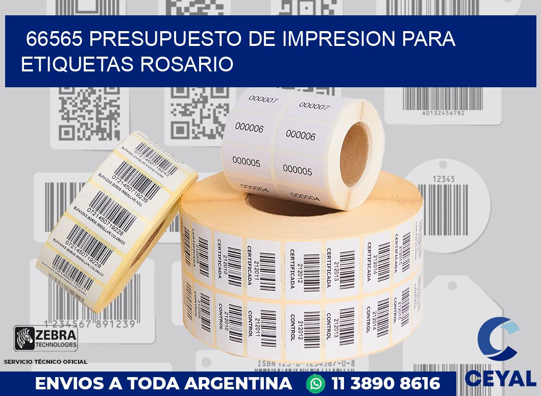 66565 PRESUPUESTO DE IMPRESION PARA ETIQUETAS ROSARIO