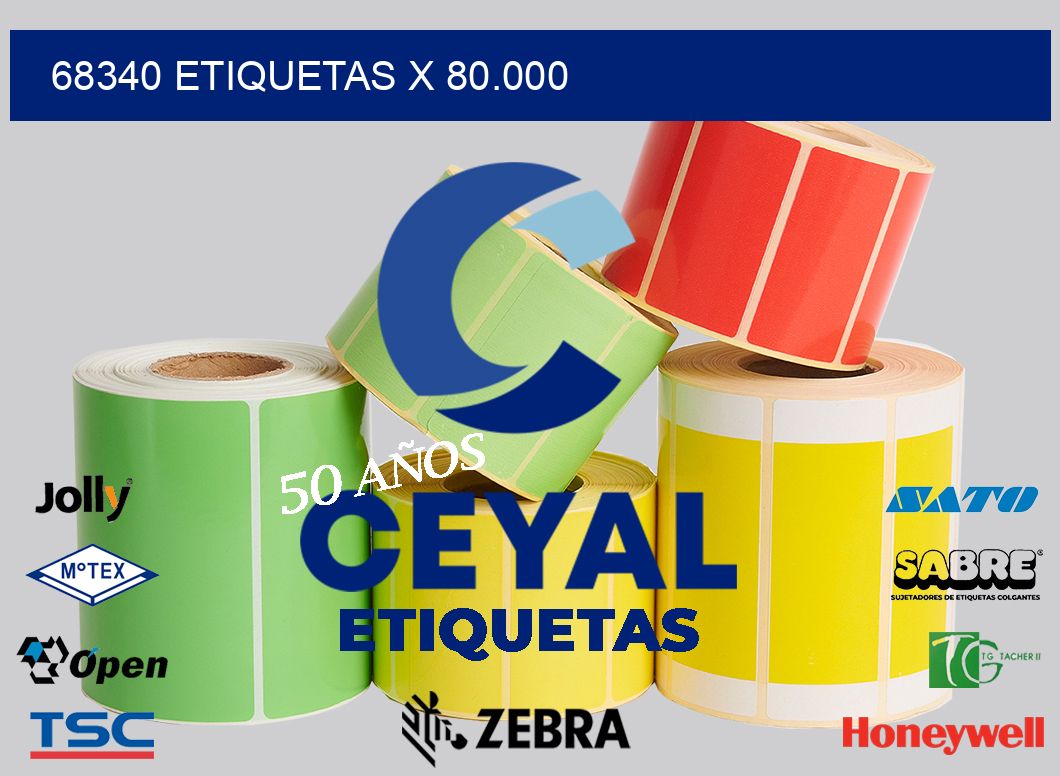 68340 Etiquetas x 80.000