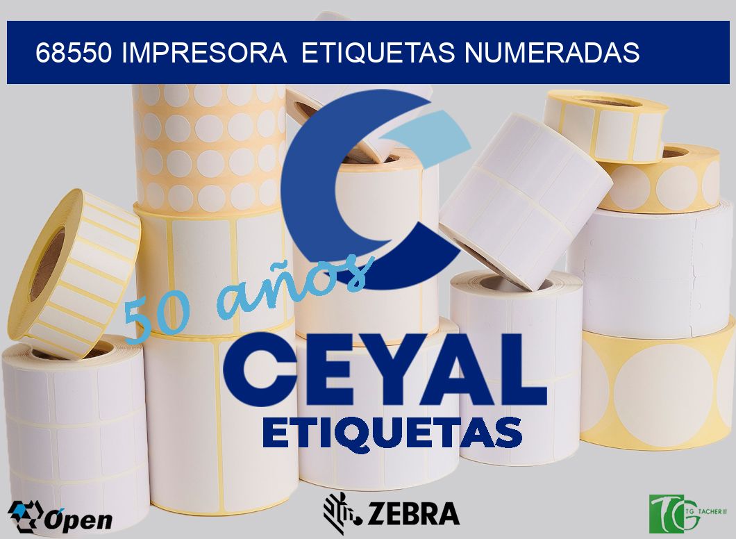 68550 impresora  etiquetas numeradas