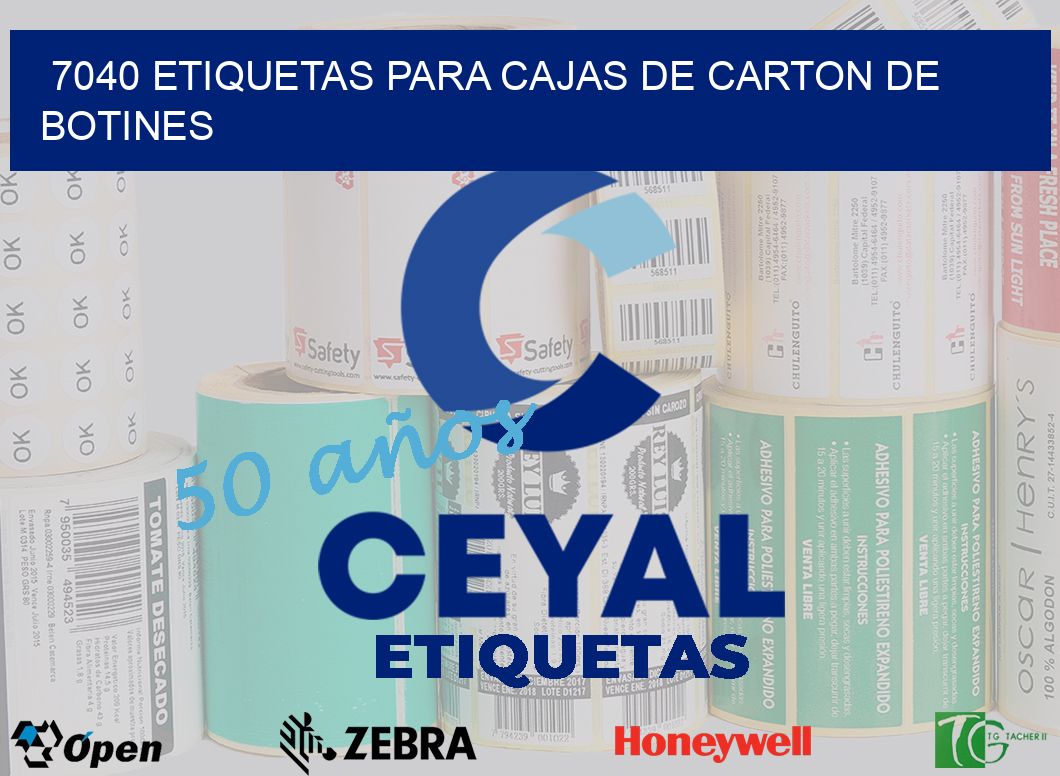 7040 ETIQUETAS PARA CAJAS DE CARTON DE BOTINES