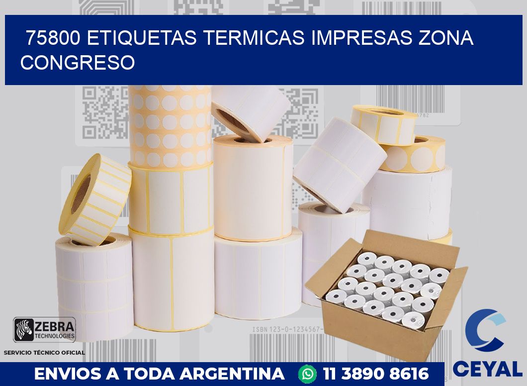 75800 ETIQUETAS TERMICAS IMPRESAS ZONA CONGRESO