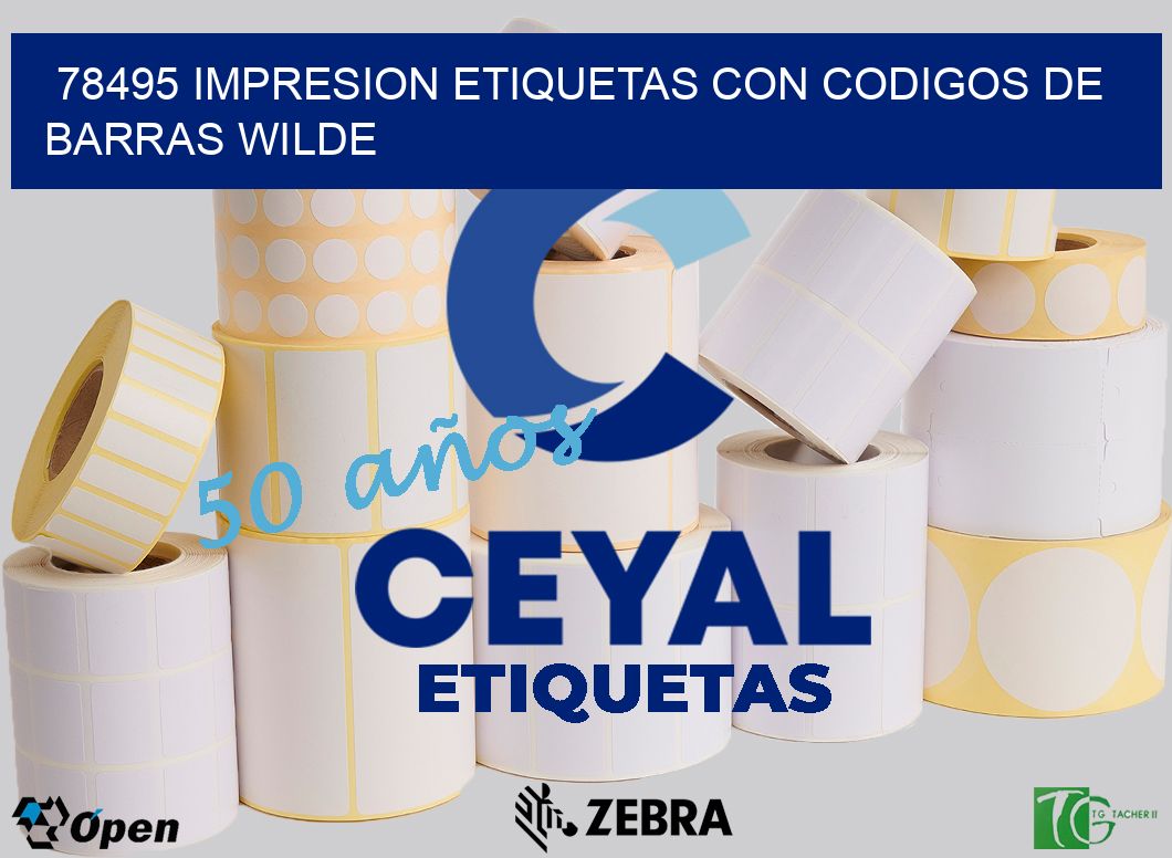 78495 IMPRESION ETIQUETAS CON CODIGOS DE BARRAS WILDE