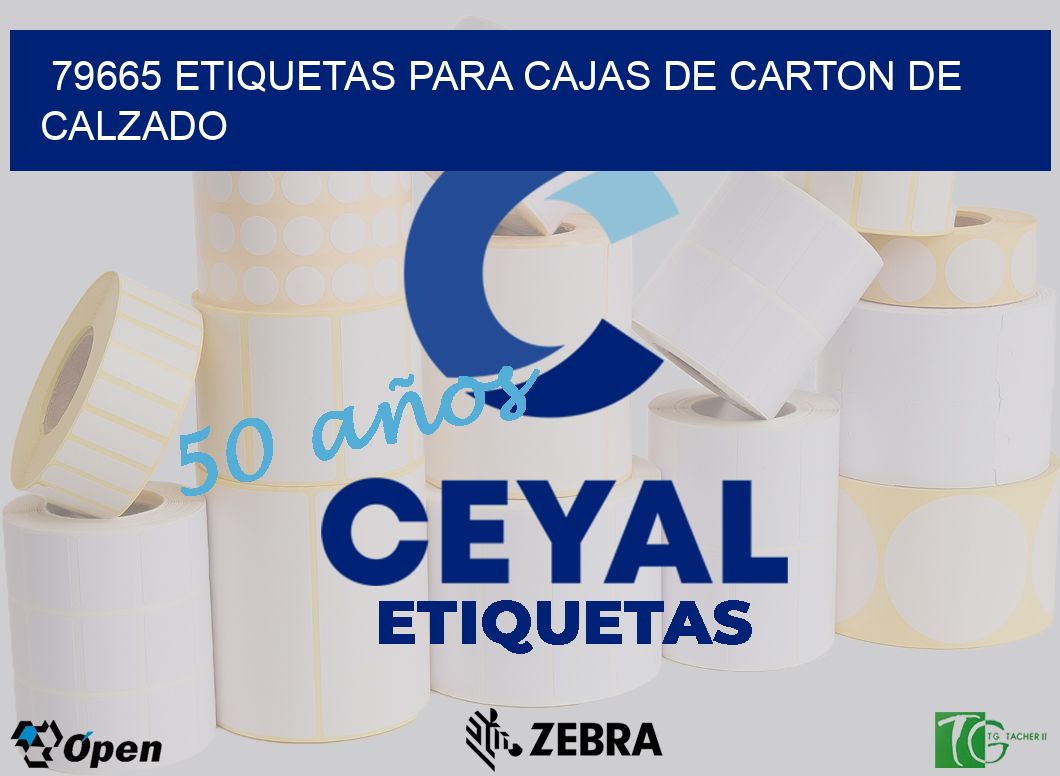 79665 ETIQUETAS PARA CAJAS DE CARTON DE CALZADO