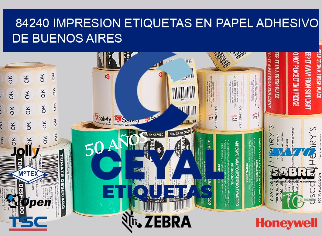 84240 IMPRESION ETIQUETAS EN PAPEL ADHESIVO DE BUENOS AIRES