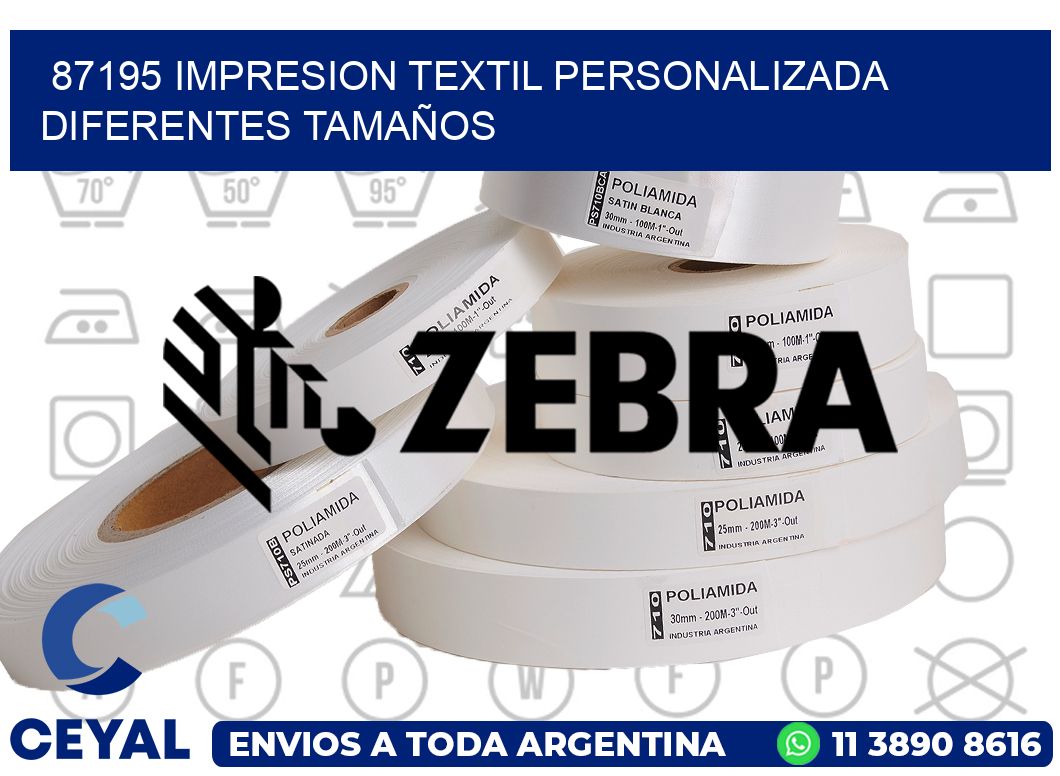 87195 IMPRESION TEXTIL PERSONALIZADA DIFERENTES TAMAÑOS