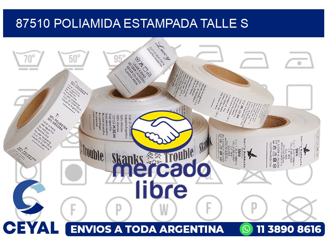 87510 POLIAMIDA ESTAMPADA TALLE S
