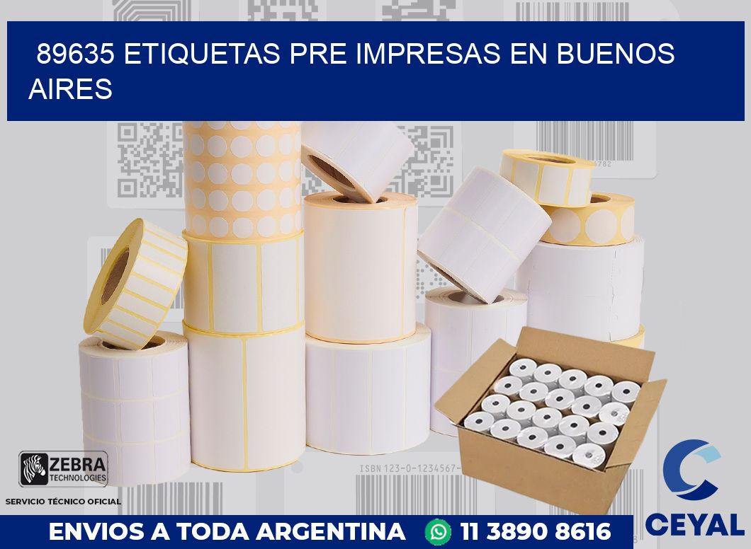 89635 ETIQUETAS PRE IMPRESAS EN BUENOS AIRES