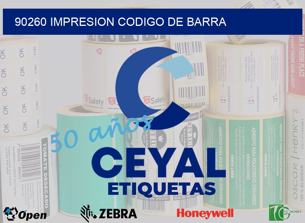 90260 impresion codigo de barra