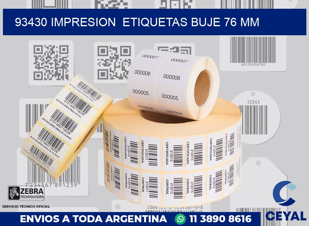 93430 impresion  etiquetas buje 76 mm