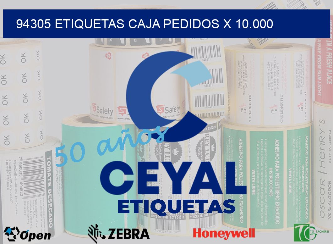 94305 etiquetas caja pedidos x 10.000