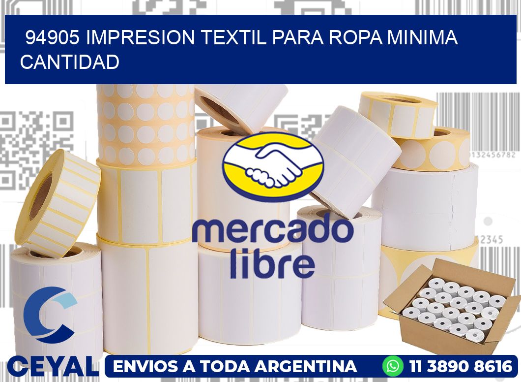 94905 IMPRESION TEXTIL PARA ROPA MINIMA CANTIDAD