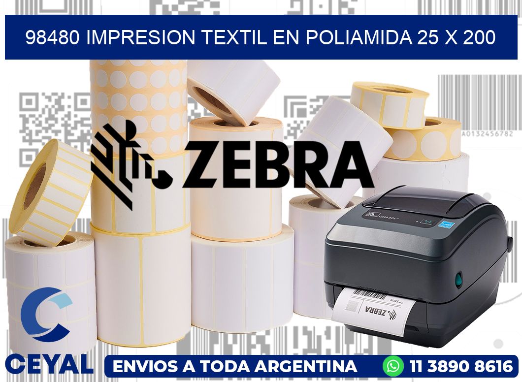 98480 IMPRESION TEXTIL EN POLIAMIDA 25 X 200