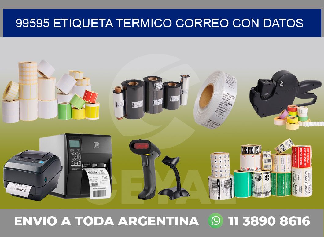 99595 ETIQUETA TERMICO CORREO CON DATOS