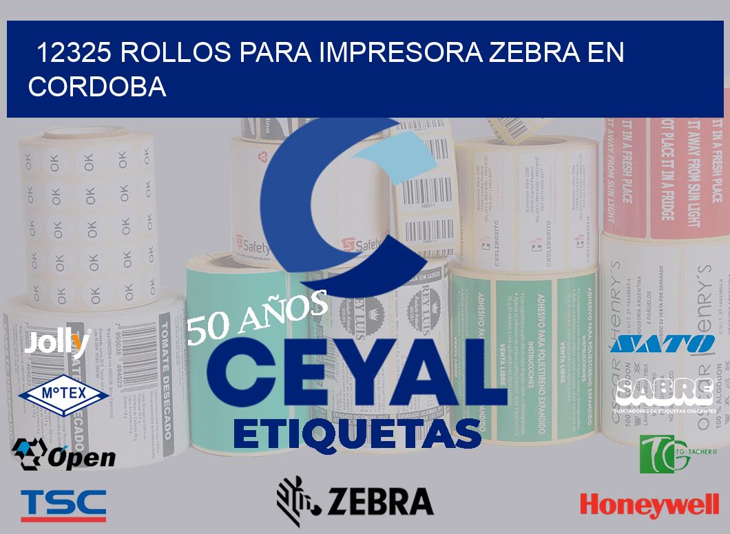12325 ROLLOS PARA IMPRESORA ZEBRA EN CORDOBA