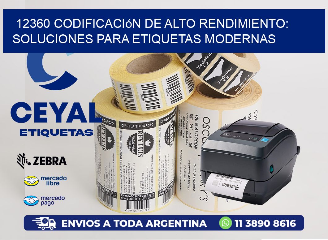 12360 Codificación de Alto Rendimiento: Soluciones para Etiquetas Modernas