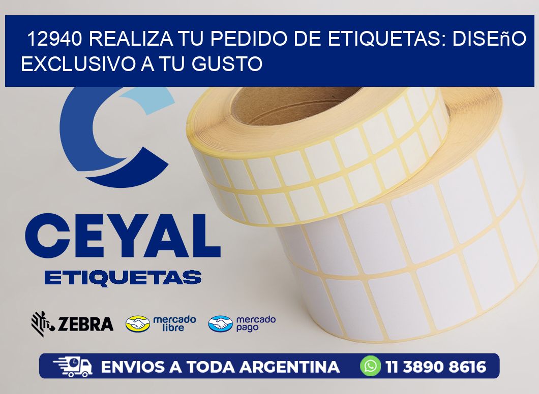 12940 Realiza tu Pedido de Etiquetas: Diseño Exclusivo a tu Gusto