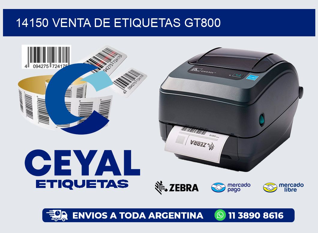 14150 VENTA DE ETIQUETAS GT800