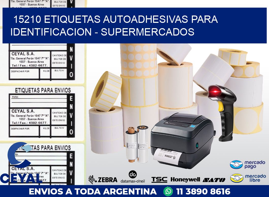 15210 ETIQUETAS AUTOADHESIVAS PARA IDENTIFICACION – SUPERMERCADOS