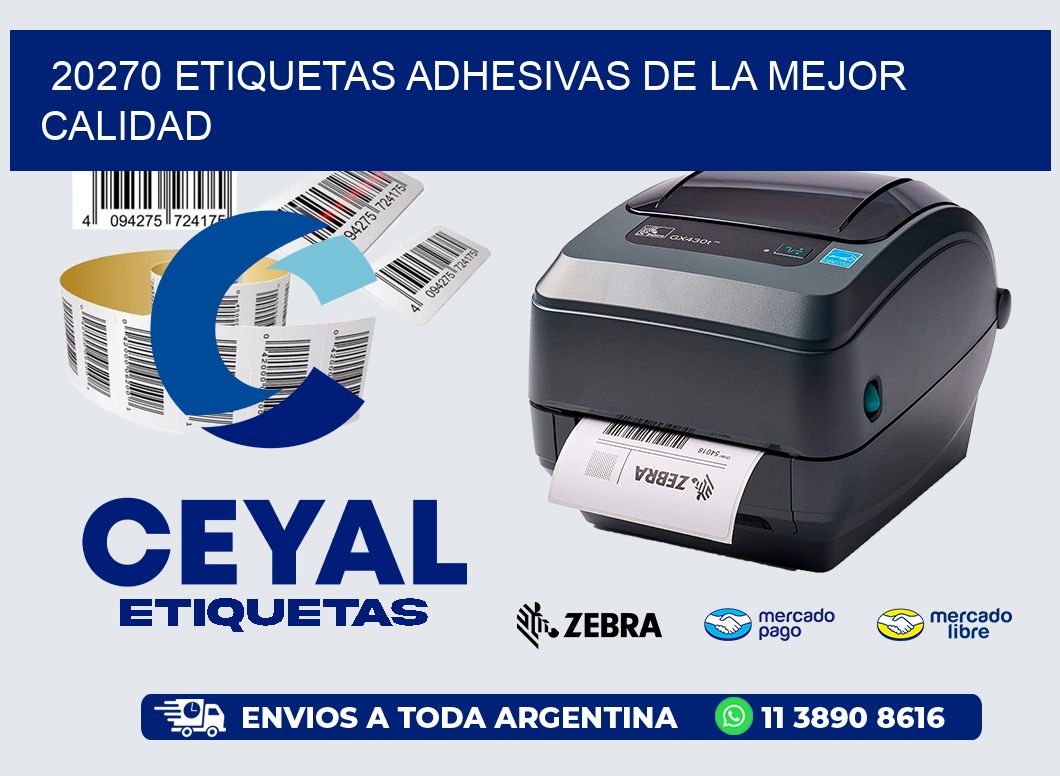20270 ETIQUETAS ADHESIVAS DE LA MEJOR CALIDAD