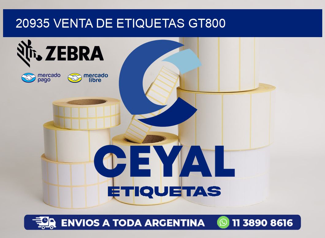 20935 VENTA DE ETIQUETAS GT800