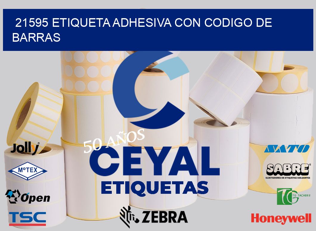 21595 ETIQUETA ADHESIVA CON CODIGO DE BARRAS