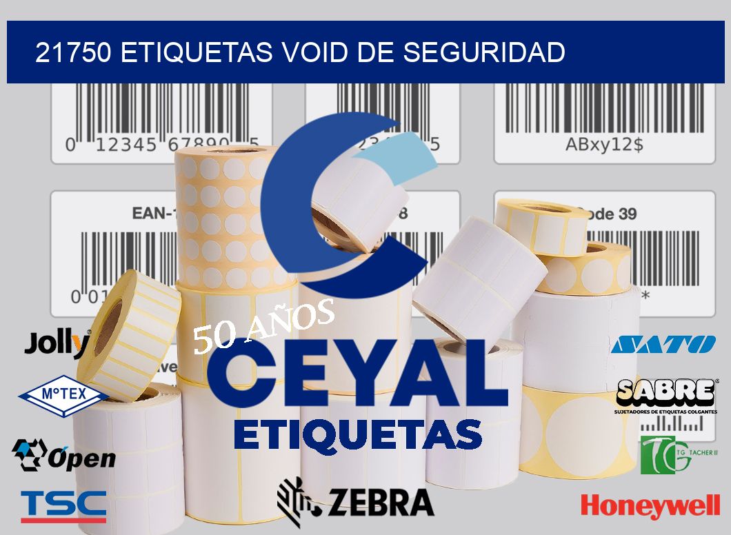 21750 etiquetas void de seguridad