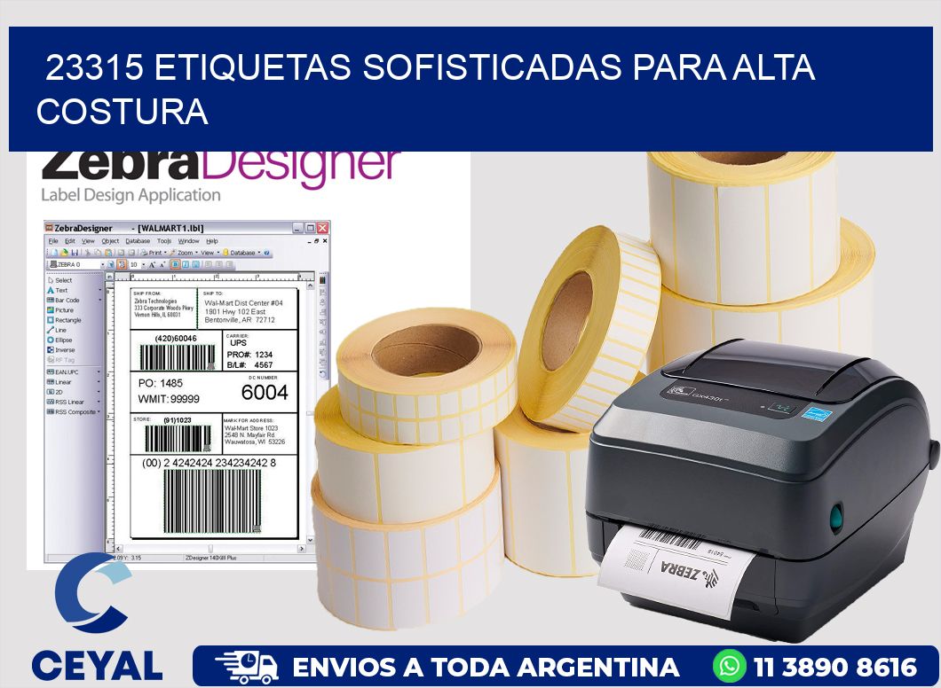 23315 ETIQUETAS SOFISTICADAS PARA ALTA COSTURA