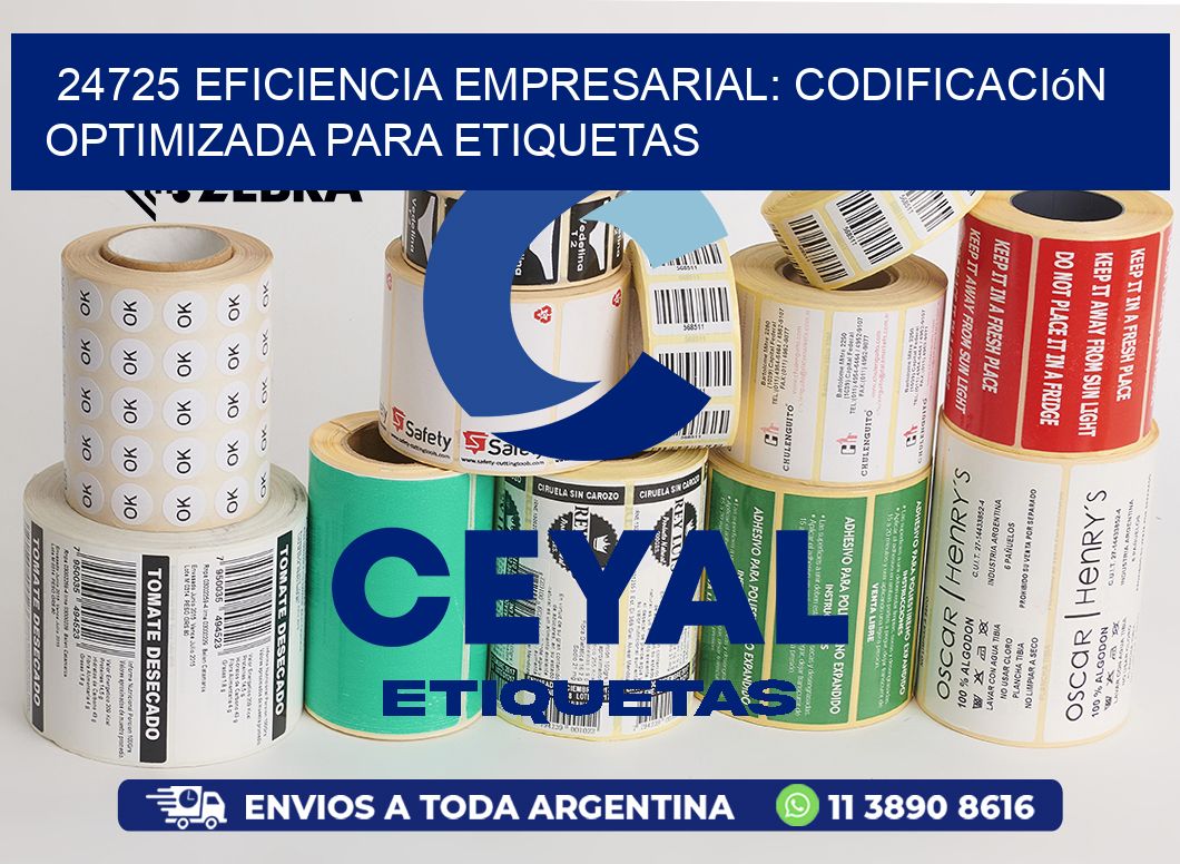 24725 Eficiencia Empresarial: Codificación Optimizada para Etiquetas