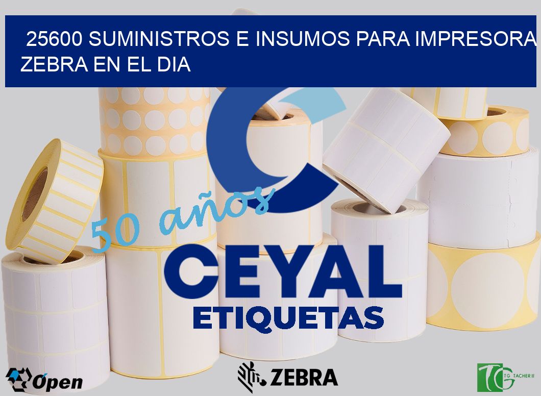 25600 SUMINISTROS E INSUMOS PARA IMPRESORA ZEBRA EN EL DIA