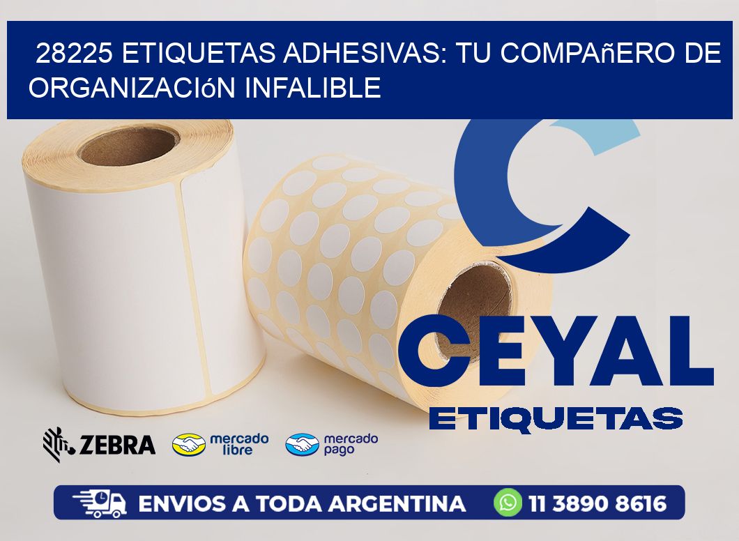 28225 Etiquetas Adhesivas: Tu Compañero de Organización Infalible