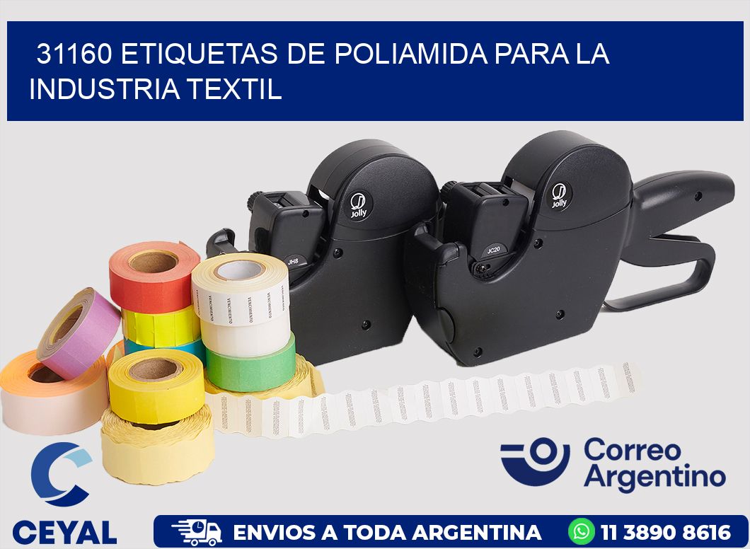 31160 ETIQUETAS DE POLIAMIDA PARA LA INDUSTRIA TEXTIL
