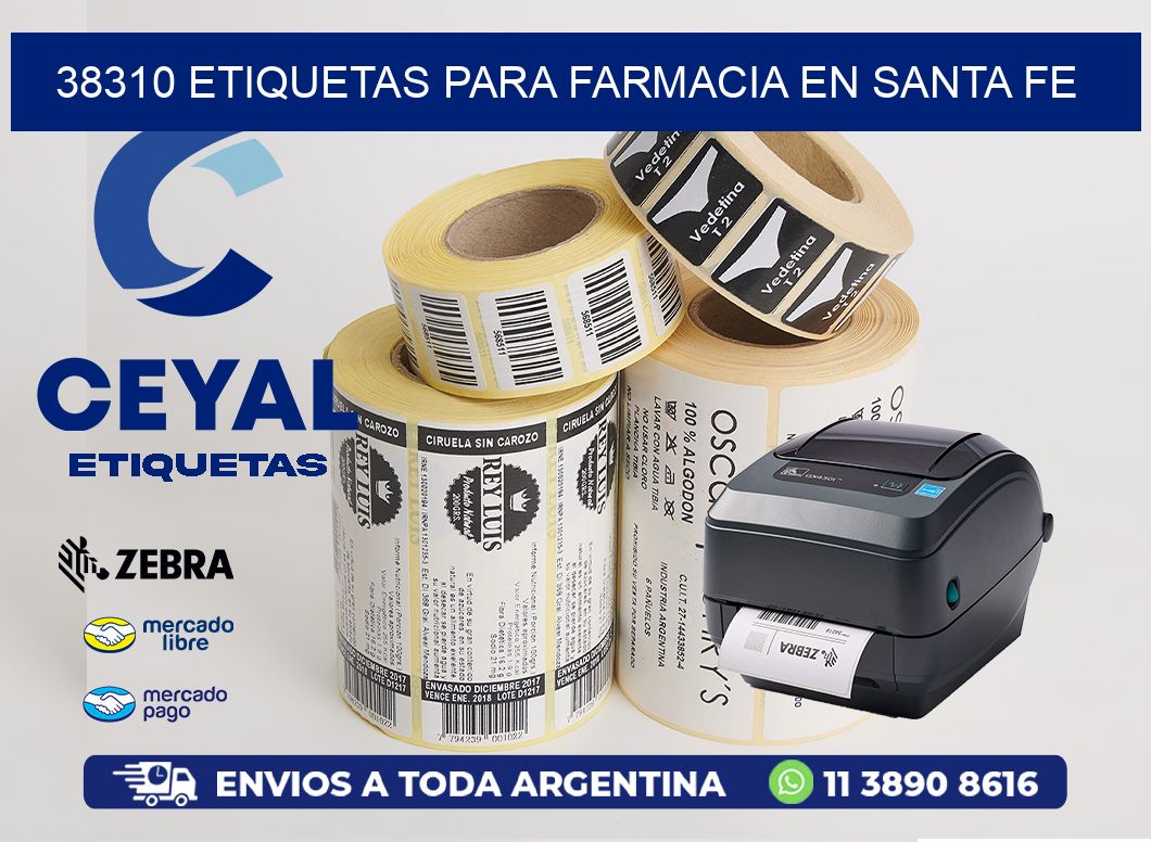 38310 ETIQUETAS PARA FARMACIA EN SANTA FE