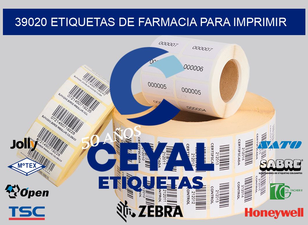 39020 etiquetas de farmacia para imprimir