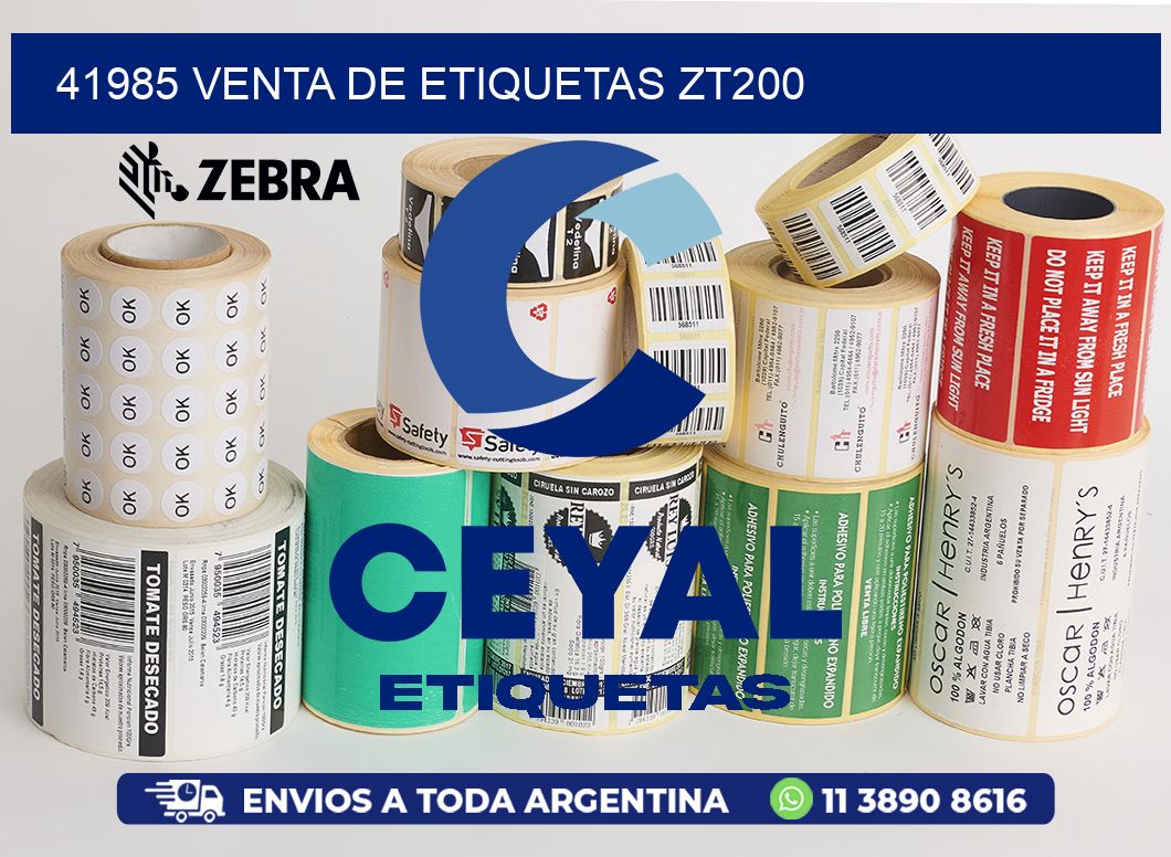 41985 VENTA DE ETIQUETAS ZT200