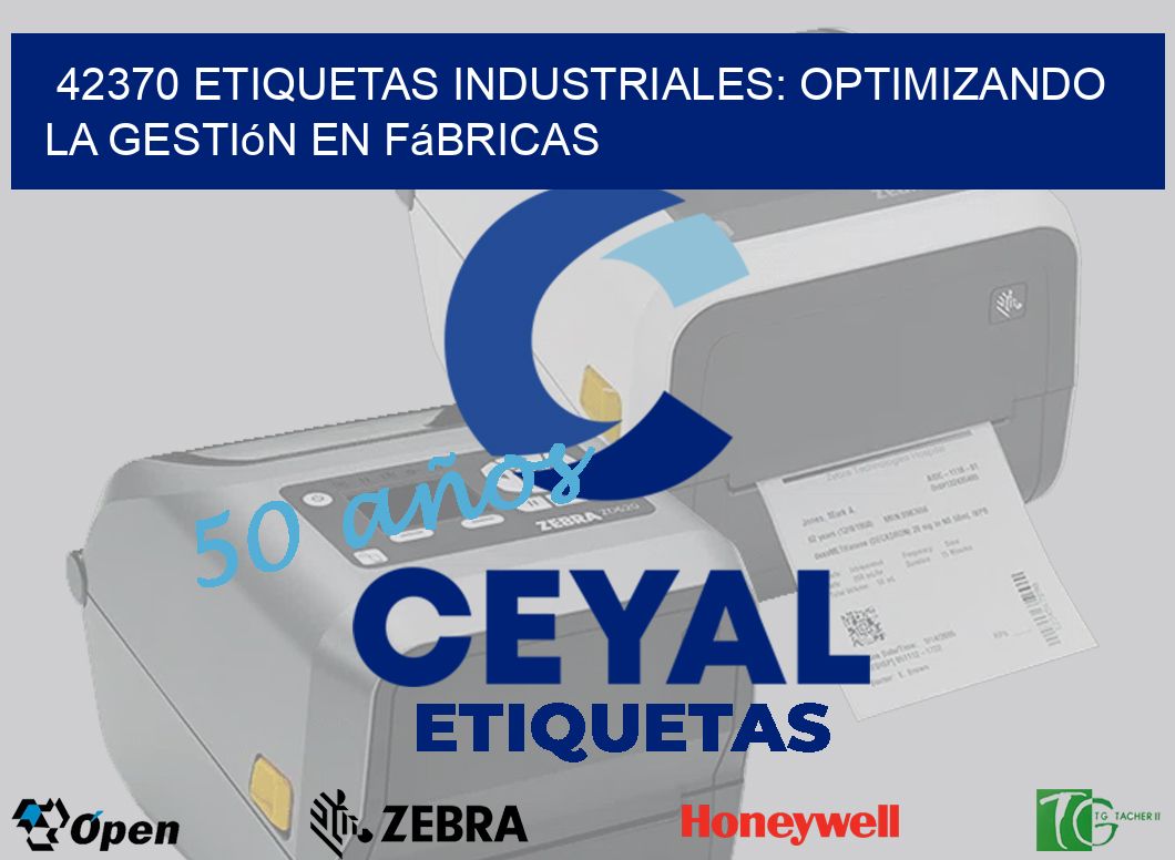 42370 Etiquetas Industriales: Optimizando la Gestión en Fábricas