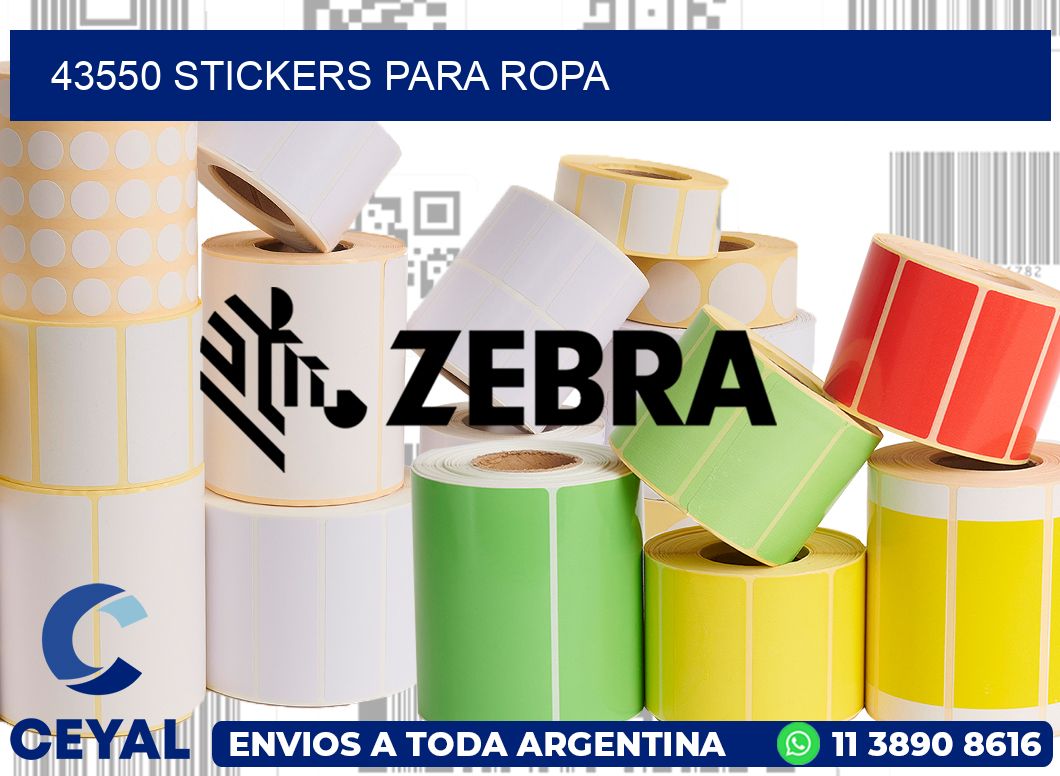 43550 STICKERS PARA ROPA
