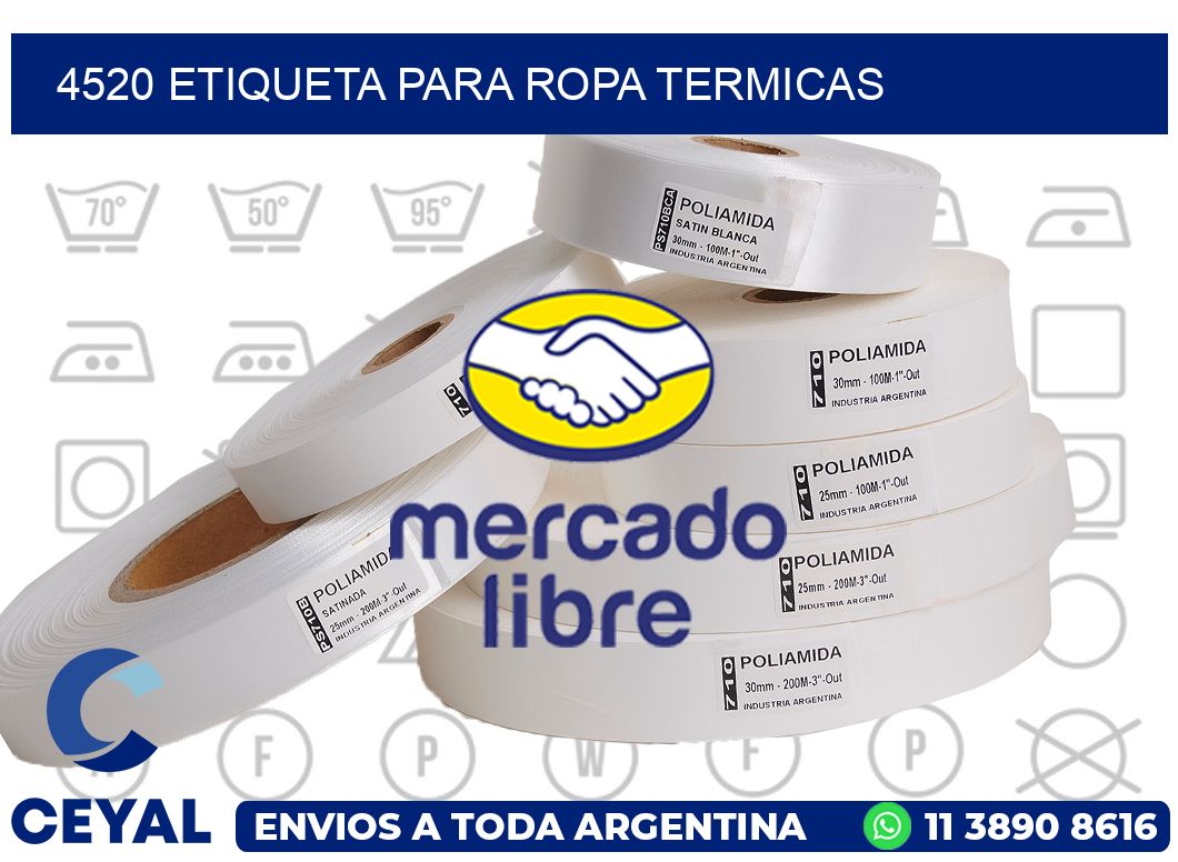 4520 ETIQUETA PARA ROPA TERMICAS