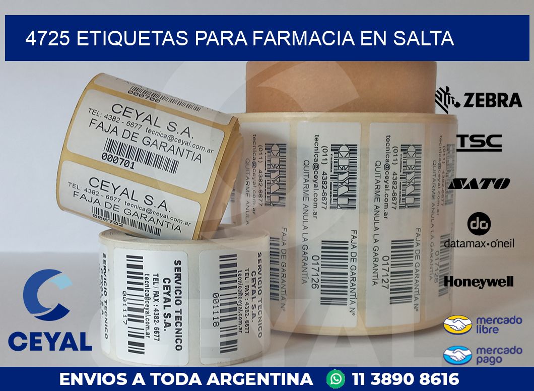 4725 ETIQUETAS PARA FARMACIA EN SALTA