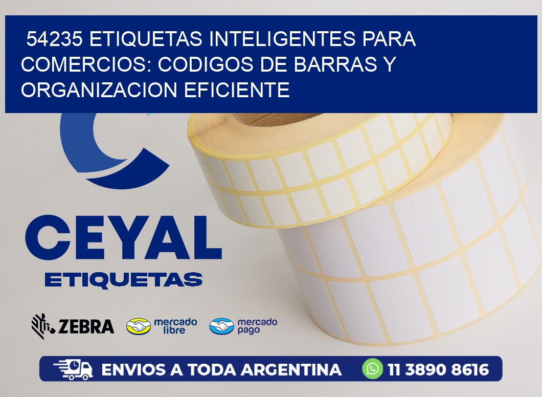 54235 ETIQUETAS INTELIGENTES PARA COMERCIOS: CODIGOS DE BARRAS Y ORGANIZACION EFICIENTE
